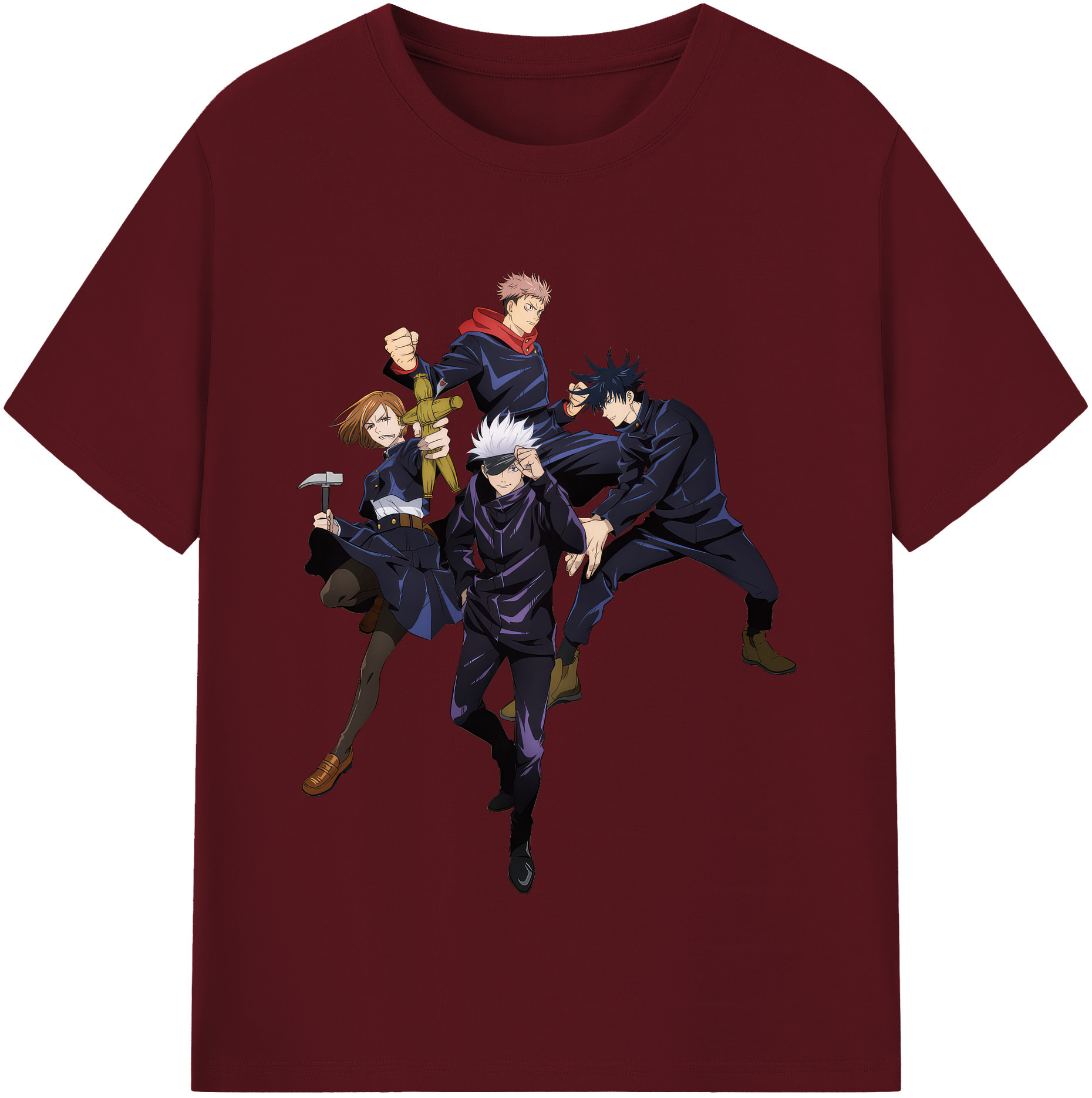 （画像用） 呪術廻戦 Jujutsu Kaisen 綿100％半袖Tシャツ（フロントプリント）